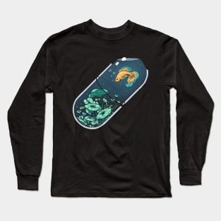 Aqua Pill Long Sleeve T-Shirt